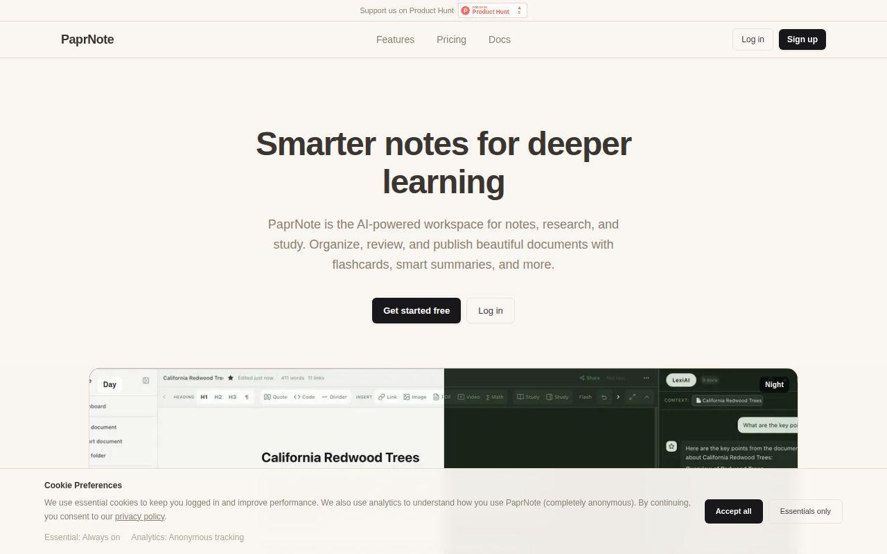 PaprNote screenshot